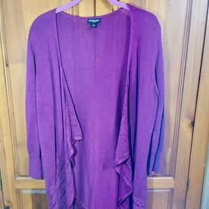 Purple Large Effortless by citiknits cardigan
